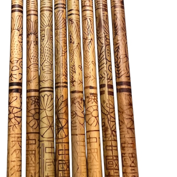 Vintage Chopsticks Sushi-Stabchen wood‎ | Wood chopsticks wrapped with paper and - Picture 4 of 5